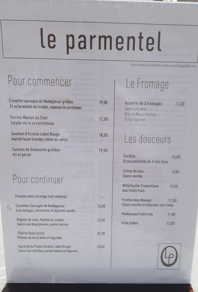 Restaurant Le Parmentel By Julie - Menu Image 1